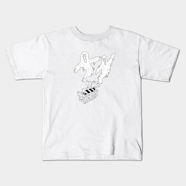 Ghosts trapped Kids T-Shirt by PrintablesPassions